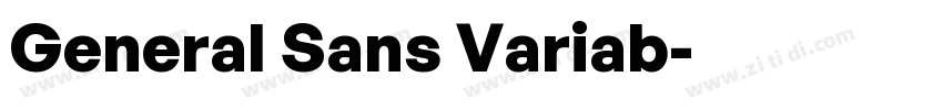 General Sans Variab字体转换